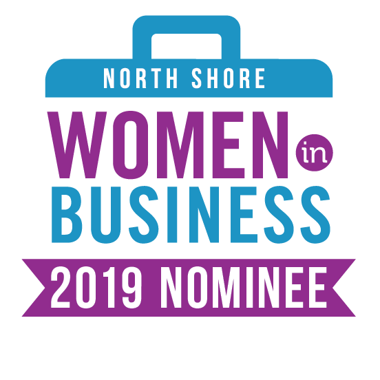 The north shore women in business 2019 nominee logo