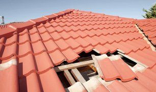 damaged tile
