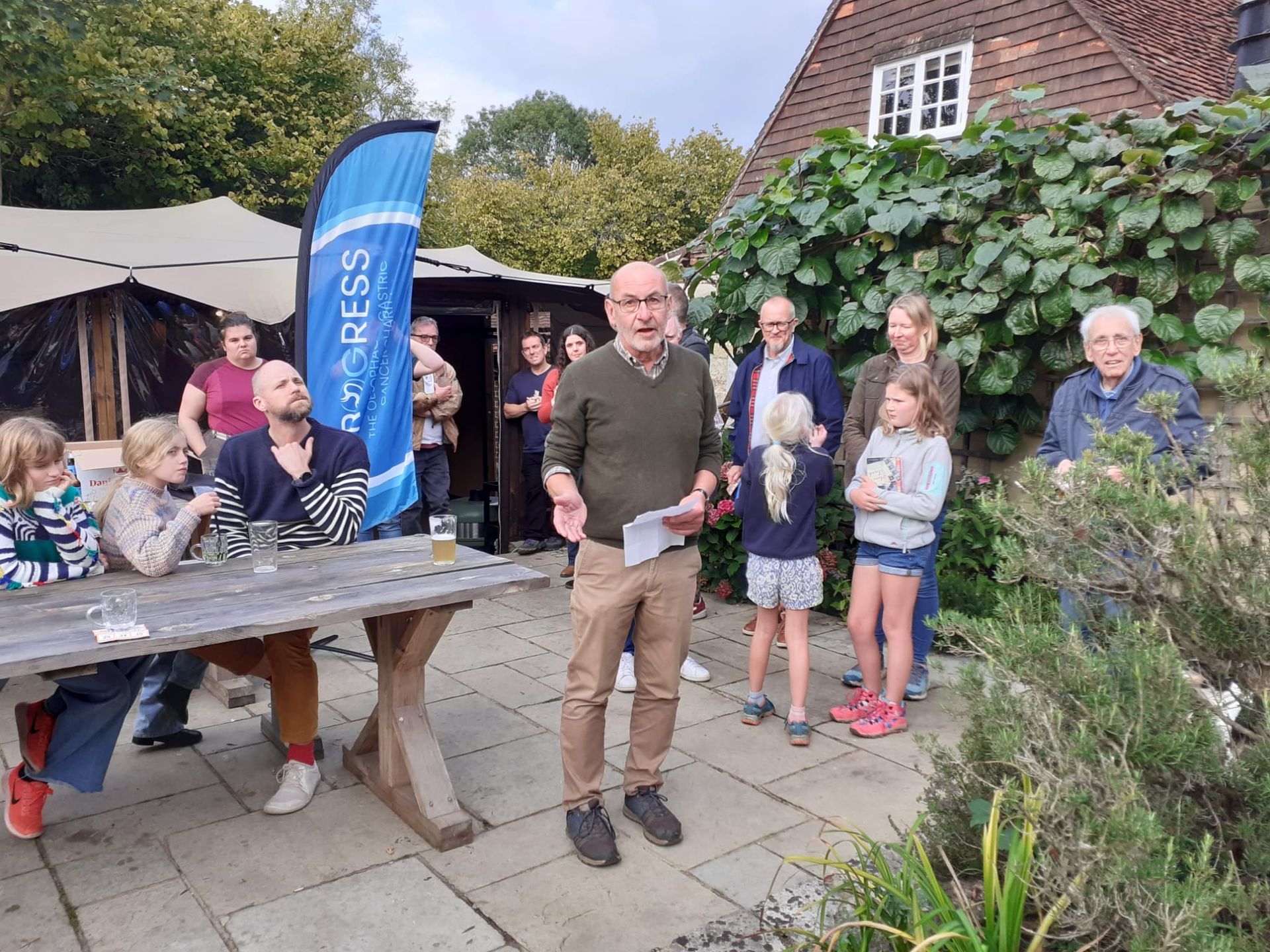 Meat Raffle at The Merry Harriers Pub in Hambledon Surrey in aid of Progress Charity