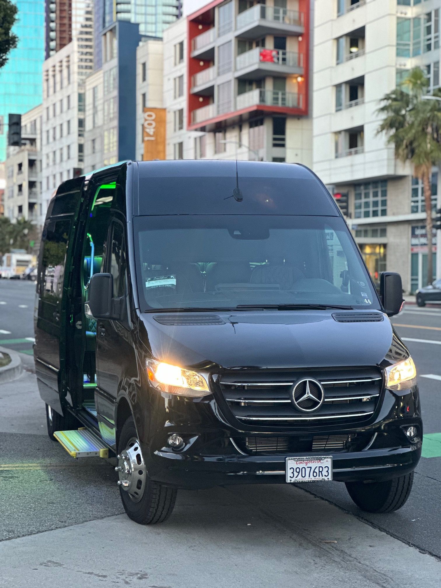 LAX VIP Luxury Sprinter Interior