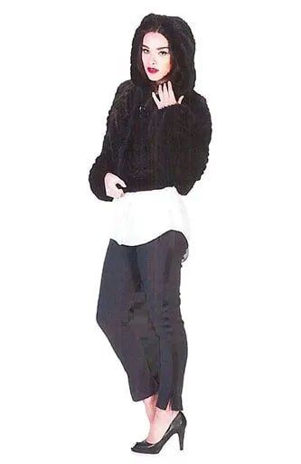 Woman Wearing Fur Jacket and Hood On — Bayonne, NJ — Famous Furs Ltd.