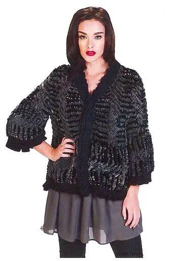 Woman Wearing Fur Jacket and A Skirt — Bayonne, NJ — Famous Furs Ltd.