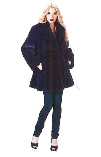 Blonde Woman Wearing Fur Coat — Bayonne, NJ — Famous Furs Ltd.