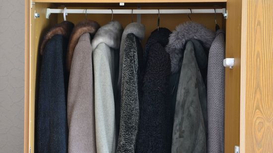 Closet with Coats — Bayonne, NJ — Famous Furs Ltd.