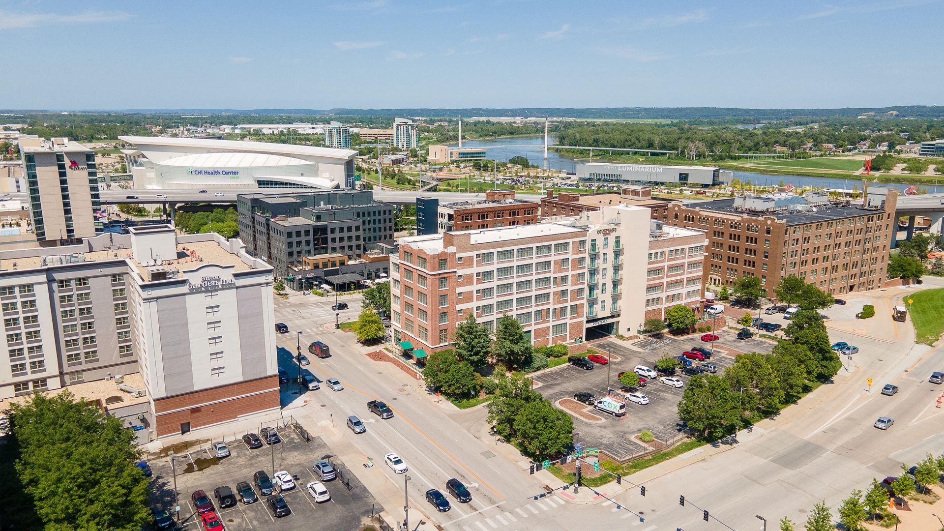 omaha community area birds eye view