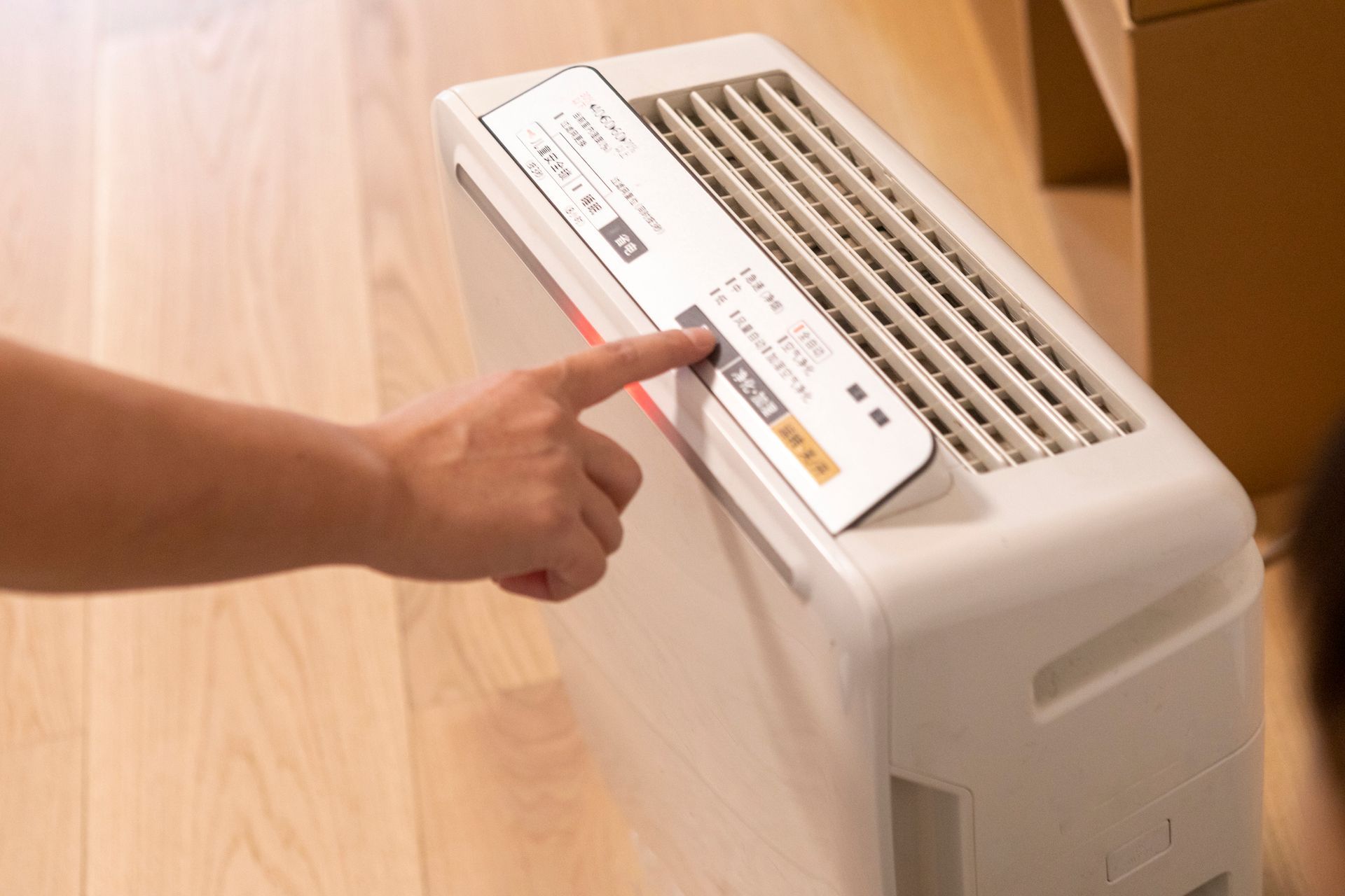 Woman Adjusting Air Purifier | Glasgow, VA | Natural Bridge