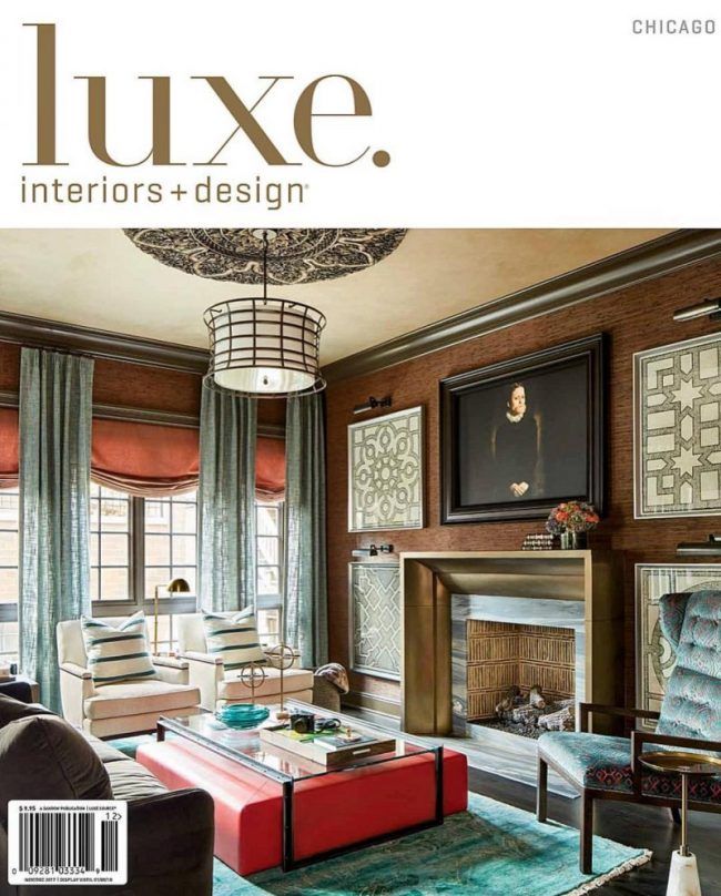 The cover of the luxe interiors + design magazine