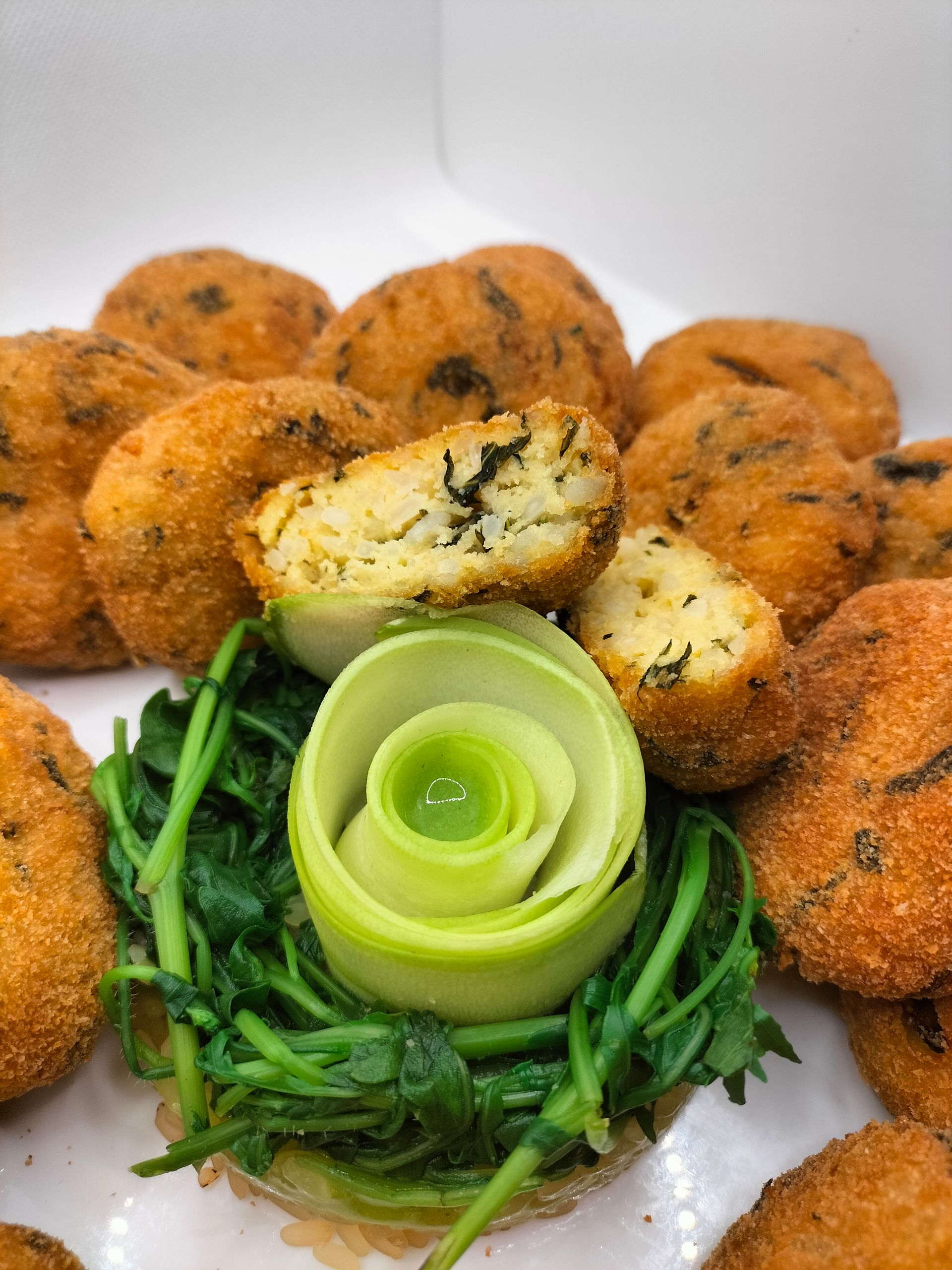 polpette di riso dettaglio