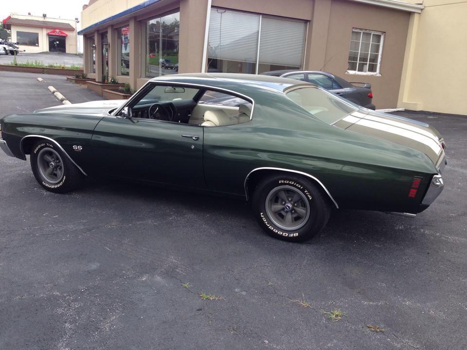 KS automotive green muscle car