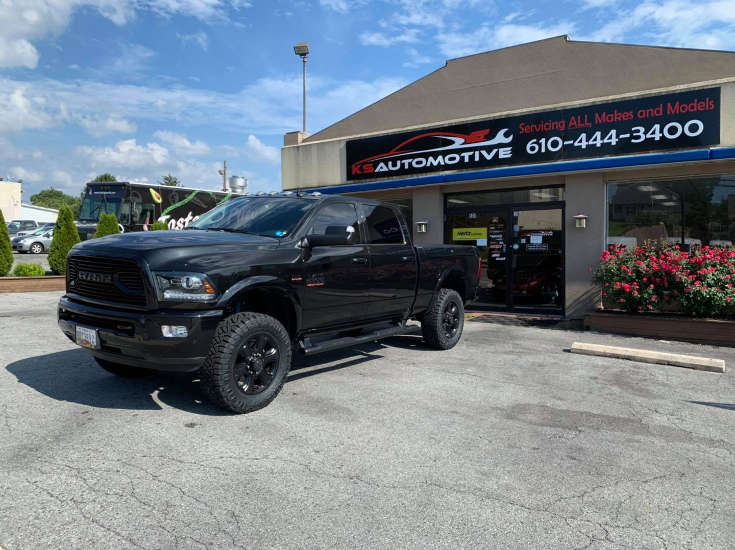 KS automotive black truck