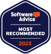 Es una insignia que dice ``consejos de software más recomendados''.