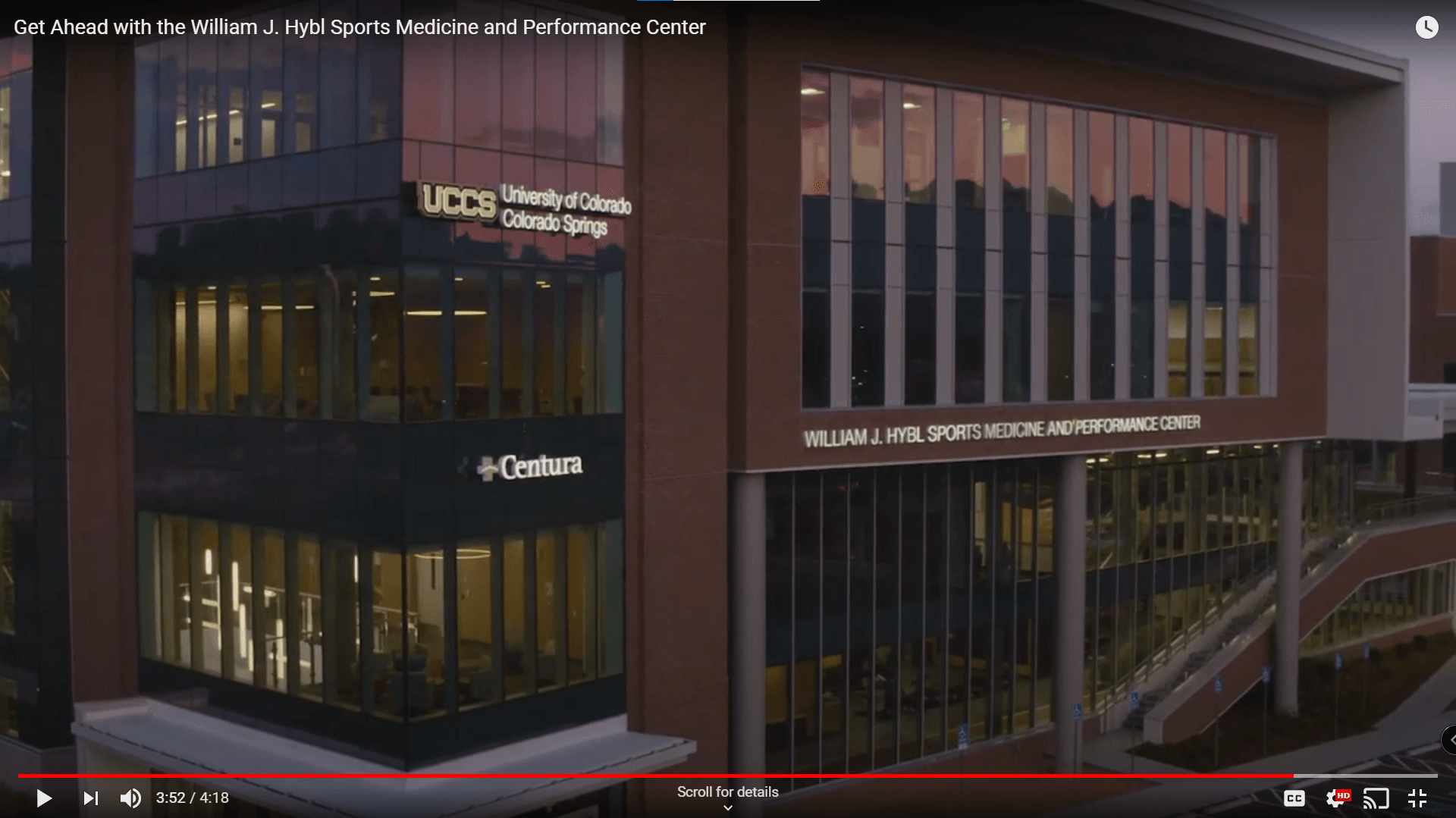 William J Hybl Sports Medicine & Performance Center