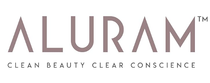 Logo for Aluram with the words