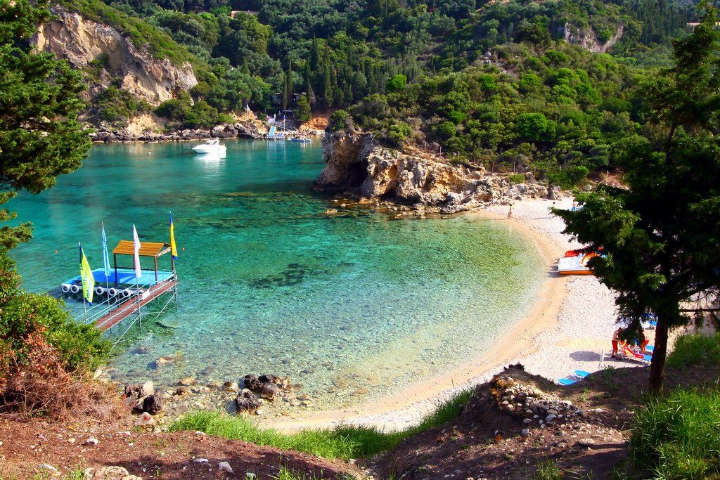 Paleokastritsa Beach Grécia