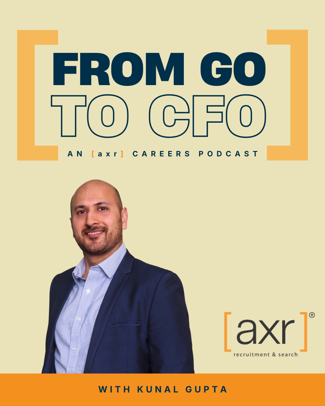 From Go to CFO podcast logo: featuring Nick Constain