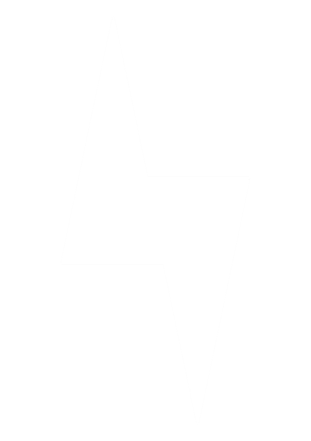 A pink and purple triangle on a white background.