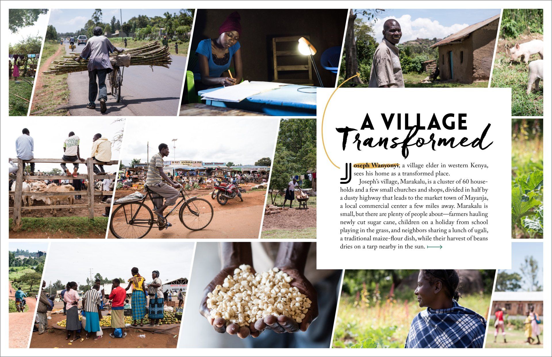 Annual Report Feature Opener Two Page Spread