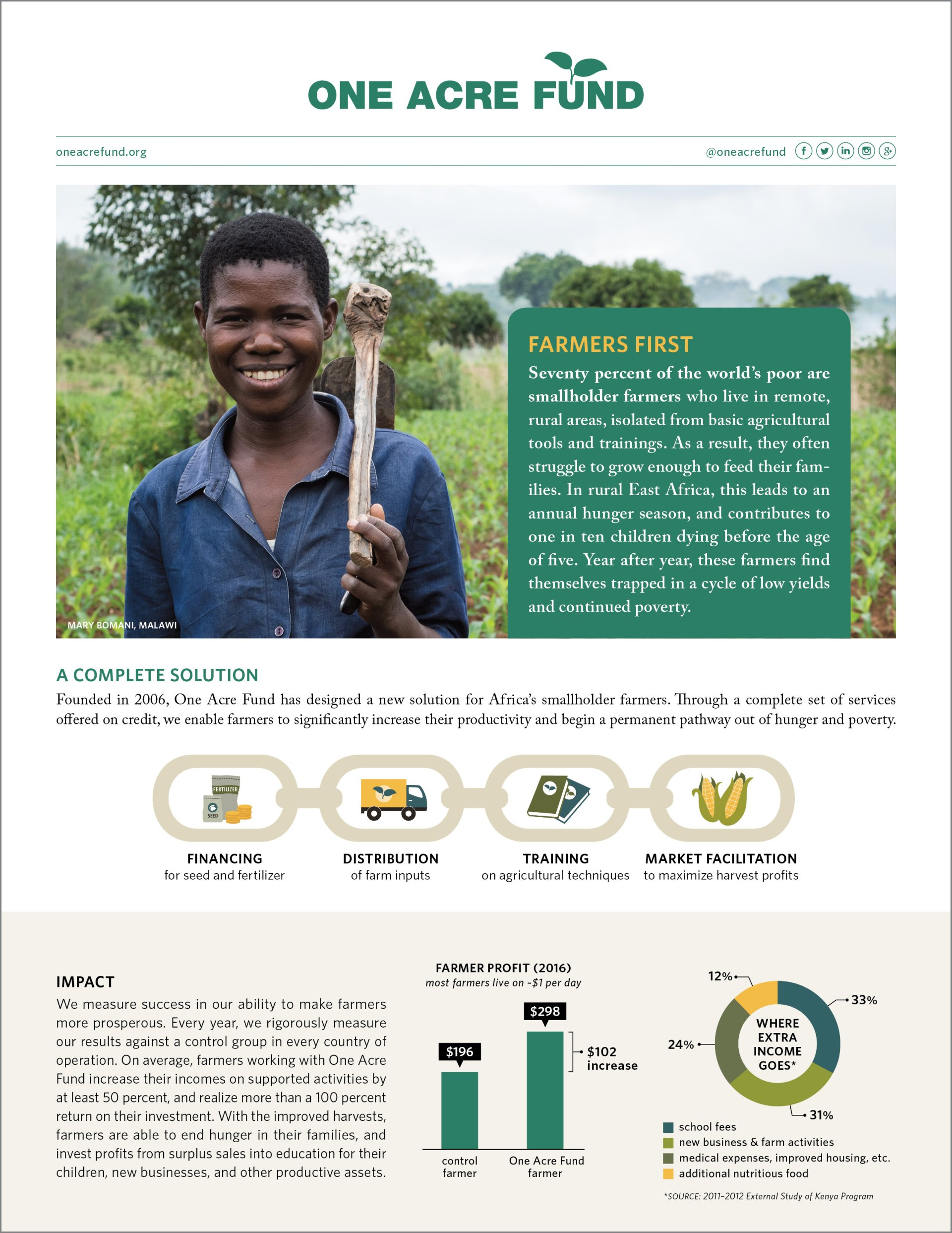 One Pager Design Sample