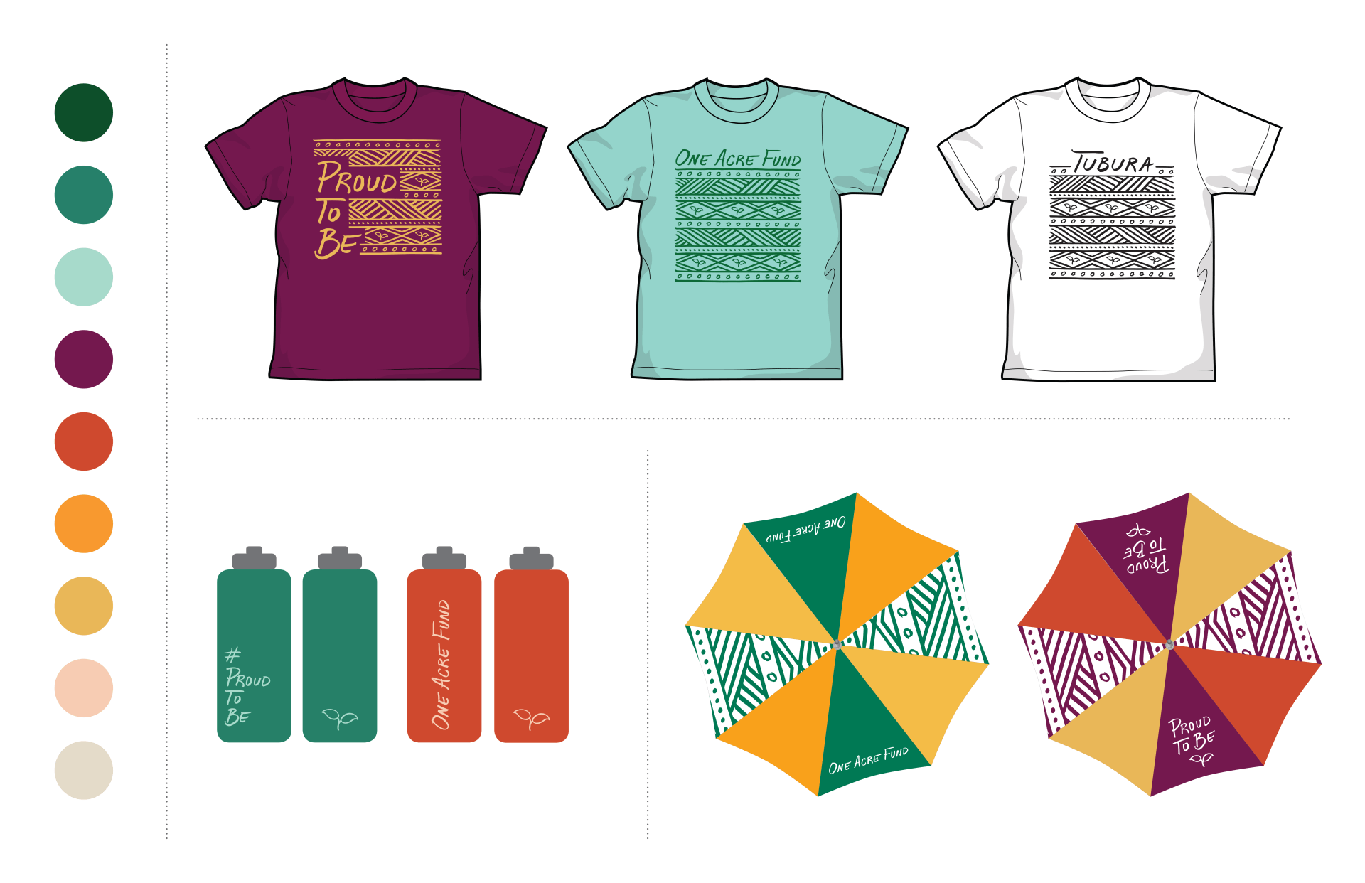 Swag Design Options and Color Palette