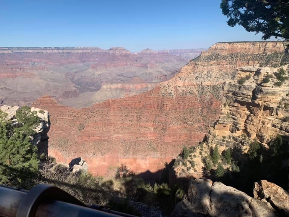 A view of the grand canyon from the rim