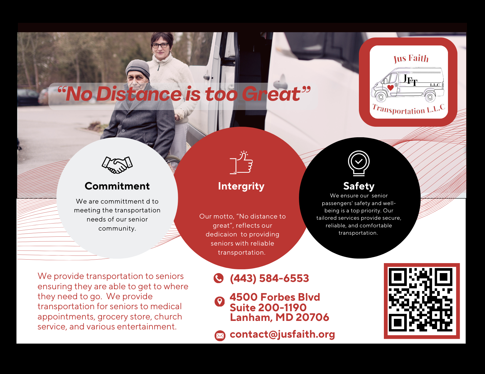 A poster that says no distance is too great