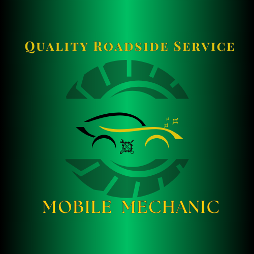 A logo for quality roadside service mobile mechanic