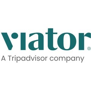 The viator logo is a tripadvisor company.