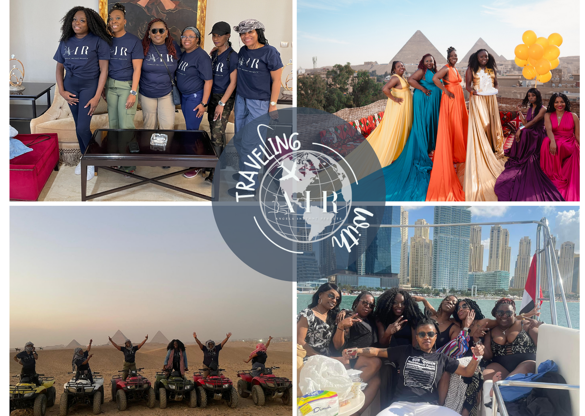 Cairo, Egypt.  Pyramids of Giza, Girls Trip, Dubai, Traveling with AIR, Group Trips