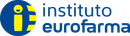 A blue and yellow logo for instituto eurofarma