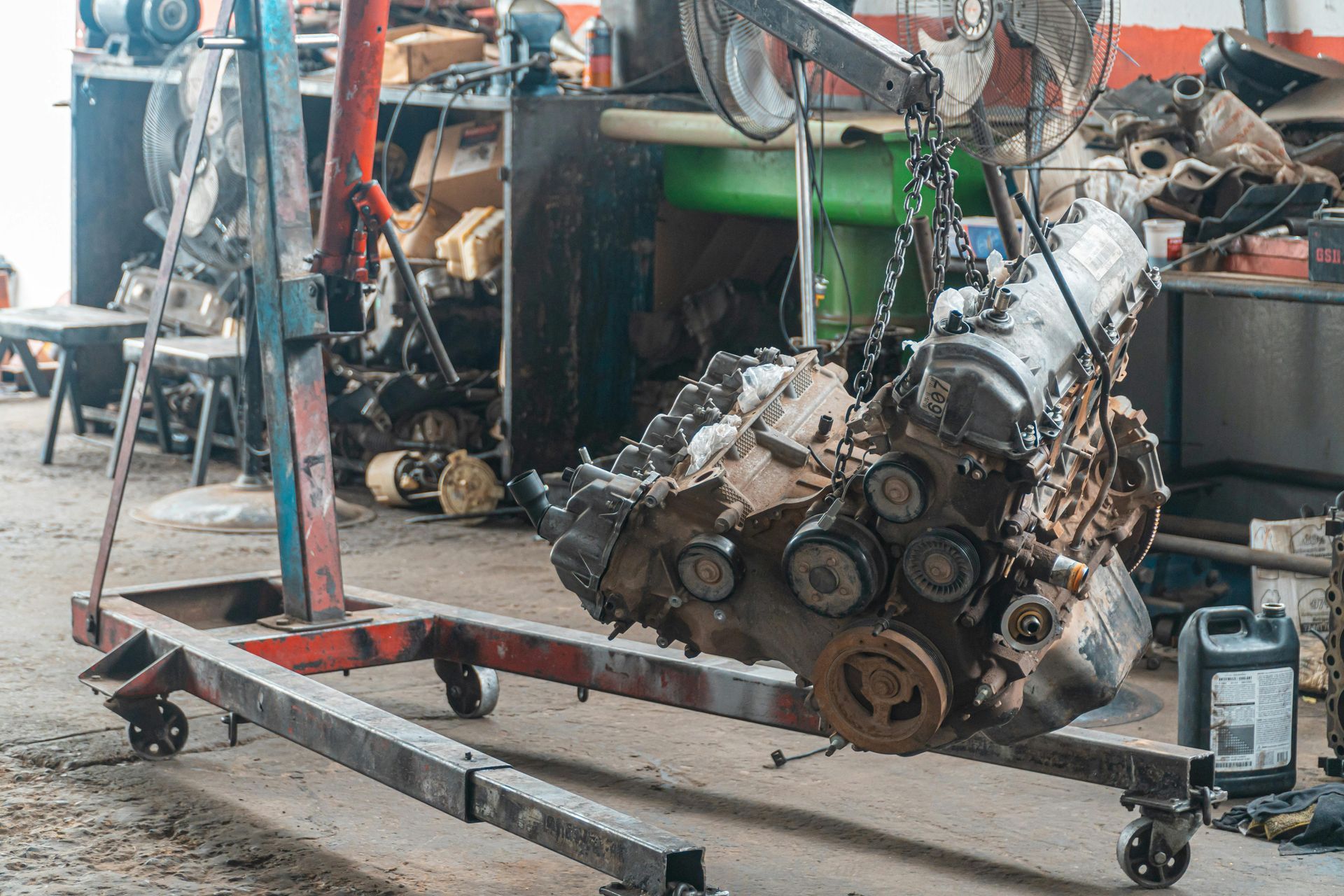 Engine Removal And Repair Work In Auto Shop | Craig Automotive Services