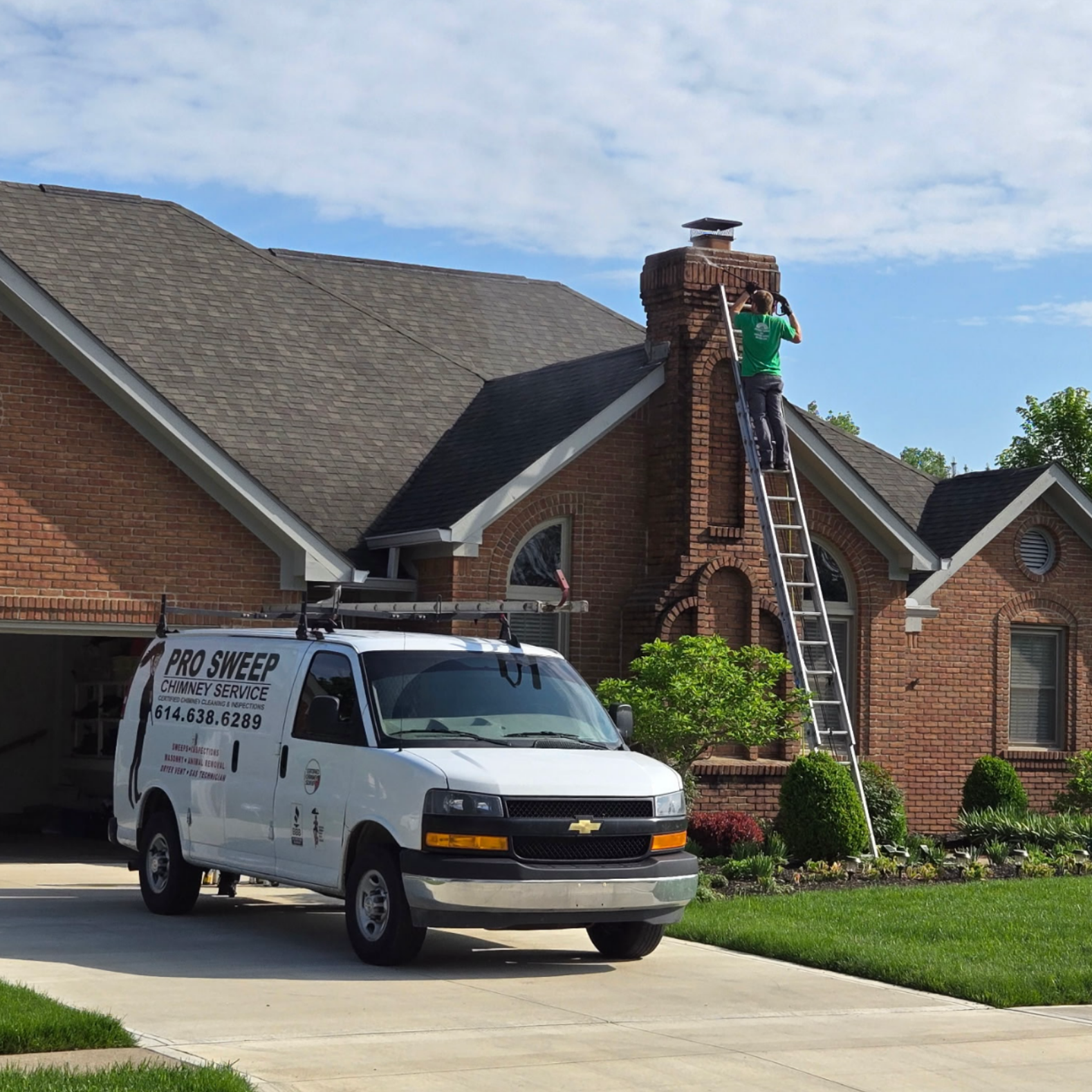 Brick Chimney — Columbus, OH — Pro Sweep Chimney Brick Chimney — Columbus, OH — Pro Sweep Chimney