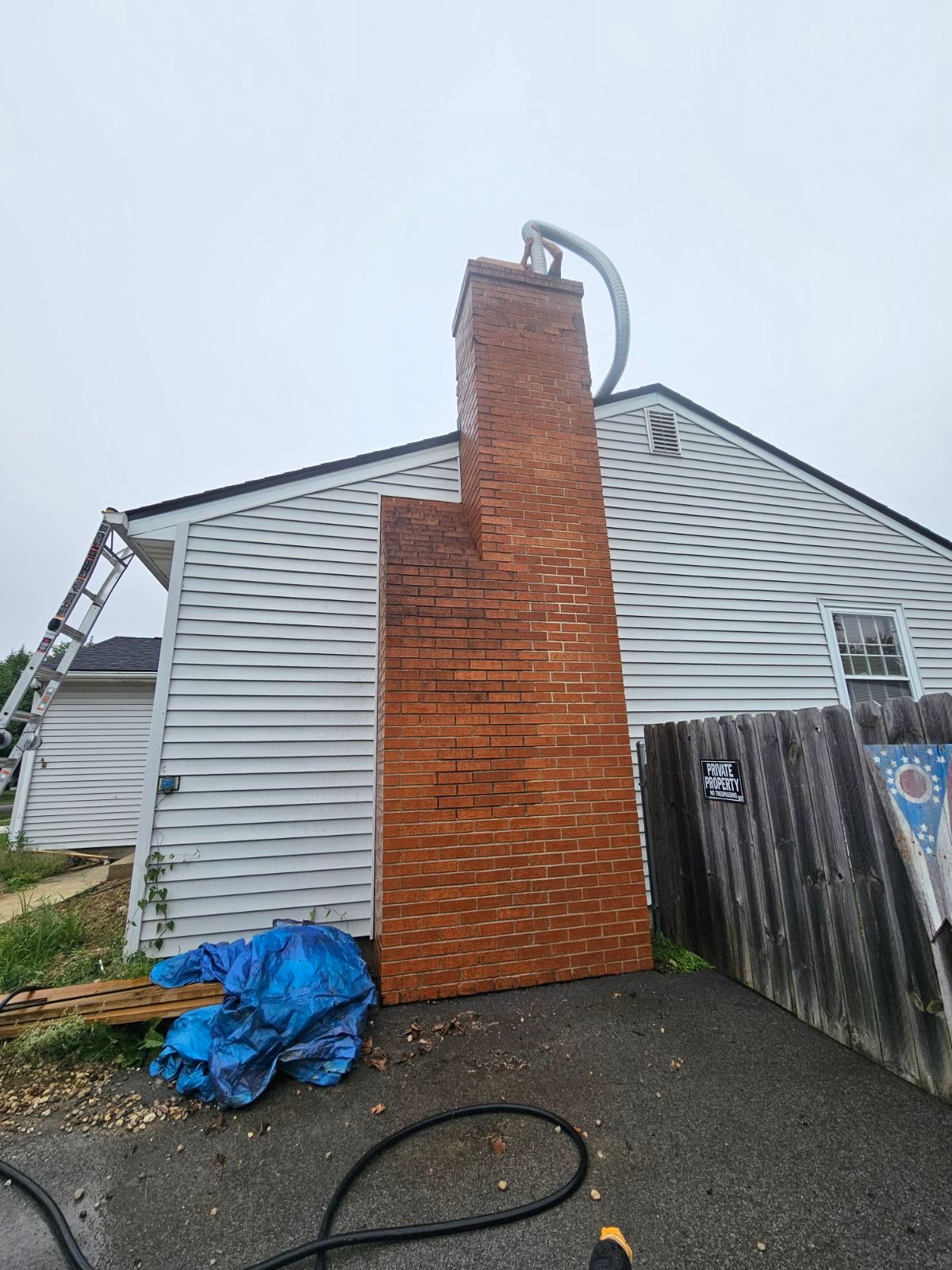 Beautiful Black Chimney — Columbus, OH — Pro Sweep Chimney