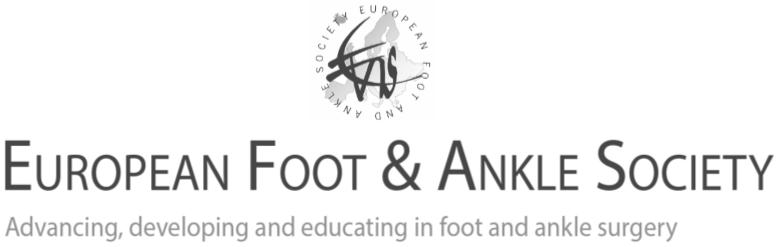 The logo for the european foot and ankle society