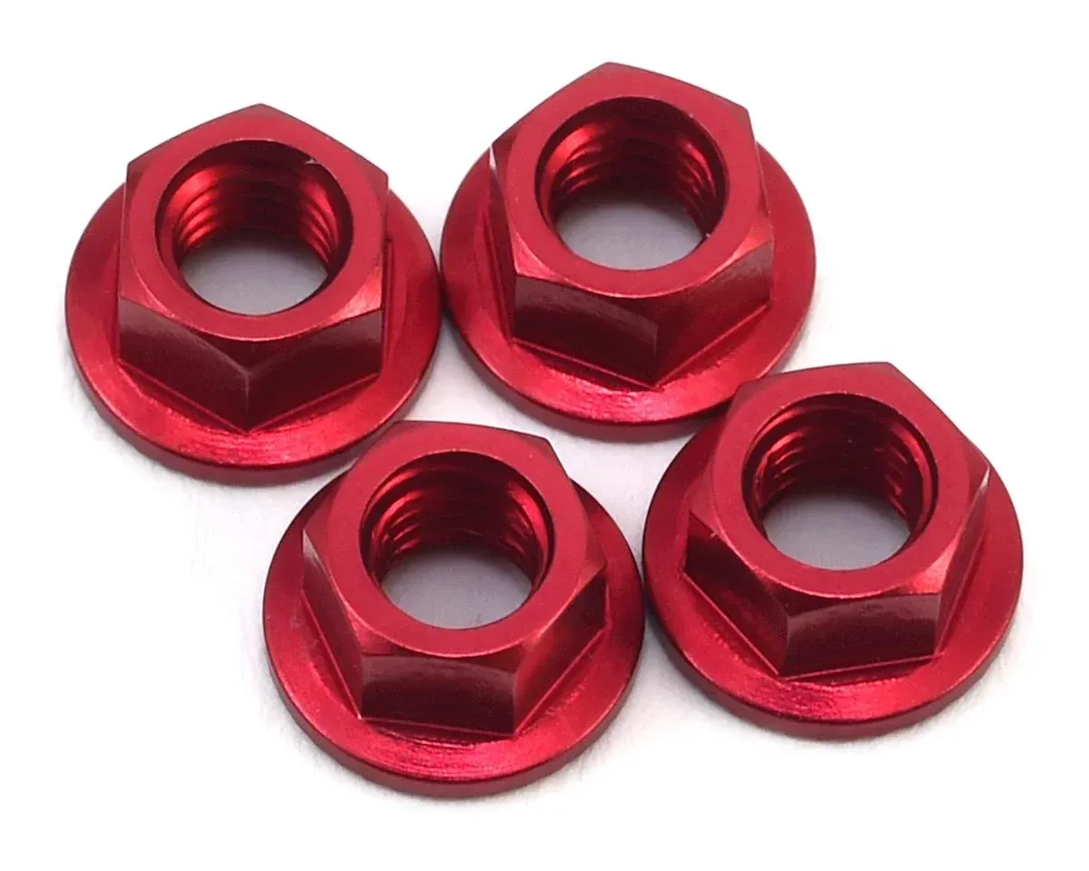 MST Alum. wheel nut (red) (4)
