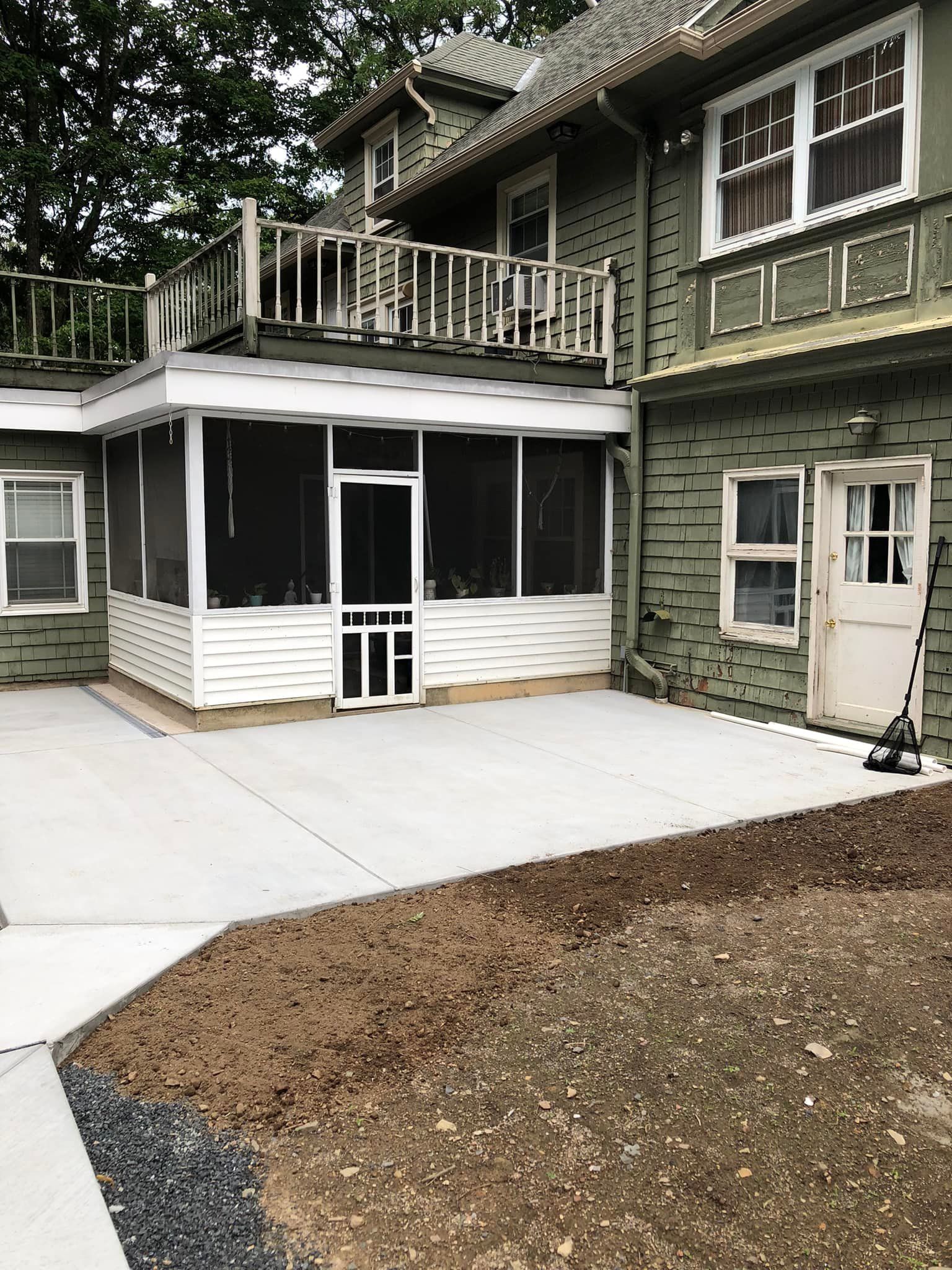 Residential property exterior before site work