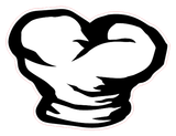 A black and white drawing of a chef 's hat on a white background.