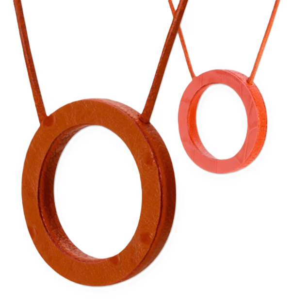 SPEKLACE by Le Kevin Luxury Eyewear Holder in Orange Duo.