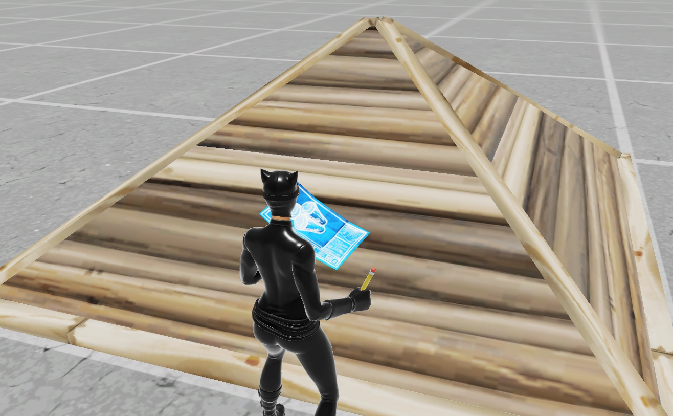 basic build components in Fortnite - cone