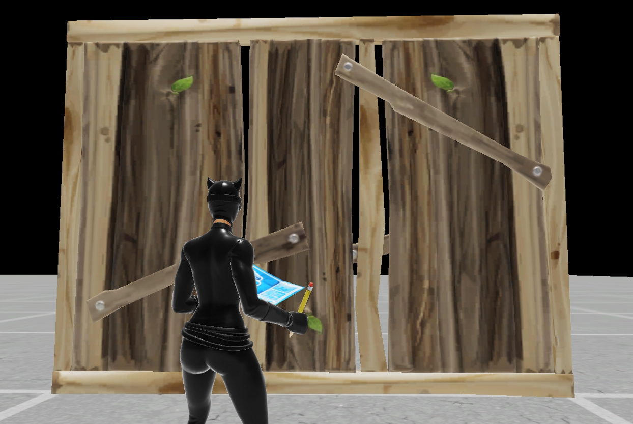 basic build components in Fortnite - wall