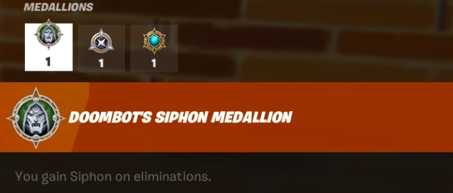 Fortnite Ch5:S4 Medallions - Doombot's Siphon Medallion