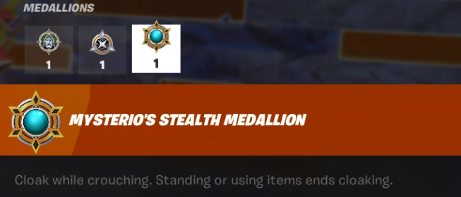 Fortnite Ch5:S4 Medallions - Mysterio's Stealth Medallion