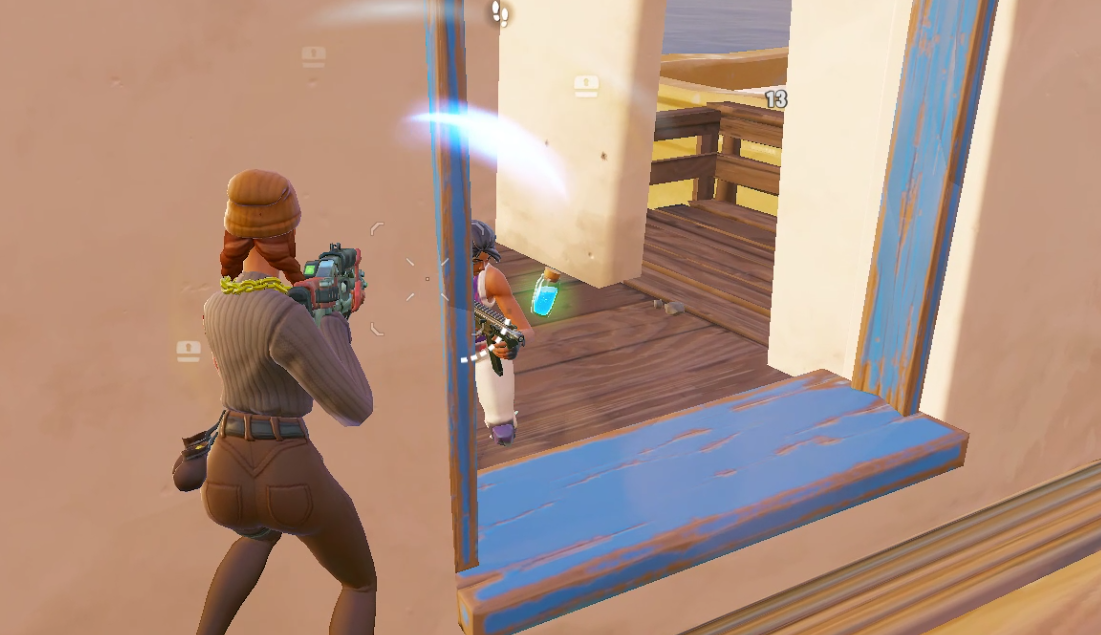Basic peeking in Fortnite