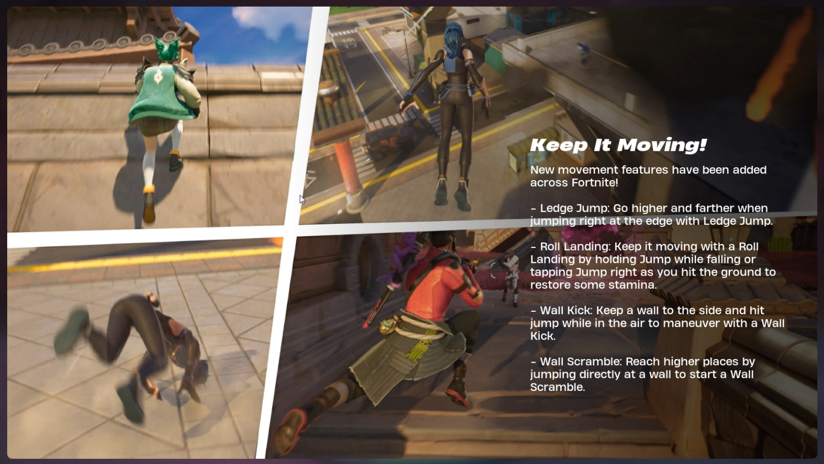 Fortnite Ch6:S1 New Movement Mechanics