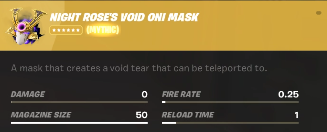 Fortnite Ch6:S1 Mobility - Void Oni Mask