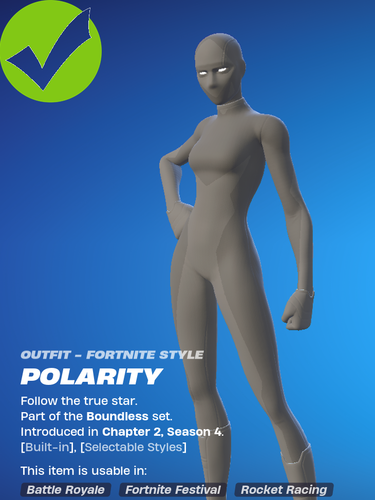 Fortnite Skin selection