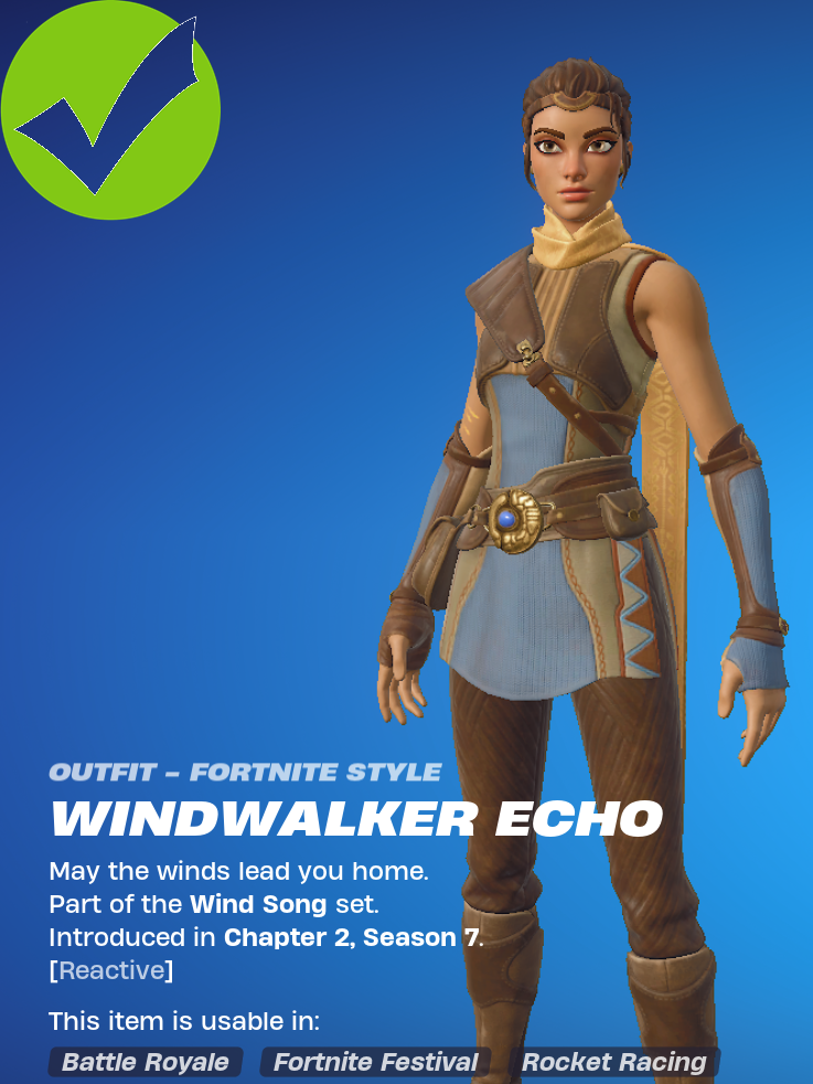 Fortnite Skin selection