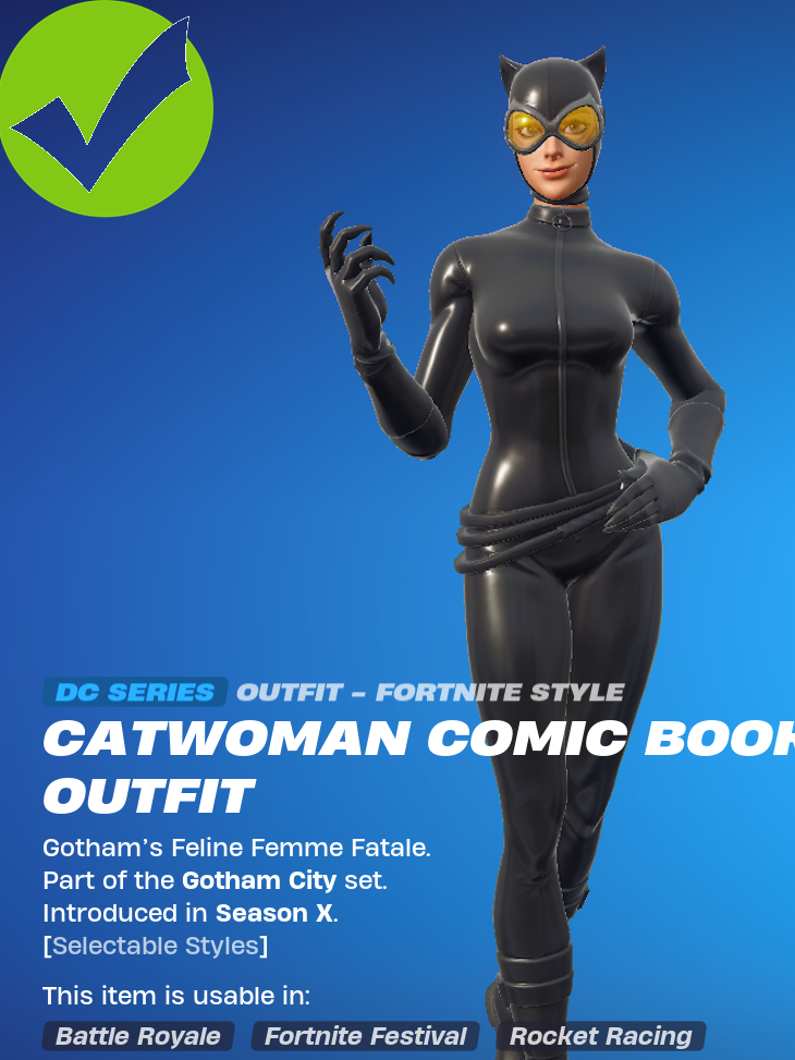 Fortnite Skin selection