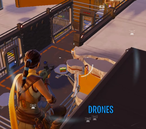 Using Visual Sound Effects in Fortnite - drones