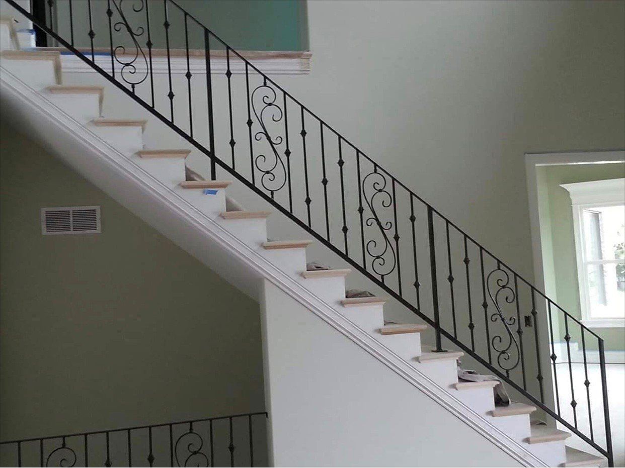 Iron Fence — Custom Handrail Stairway in Louisville, KY