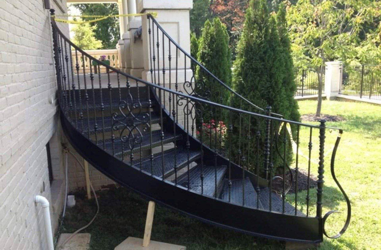 Handrailing — Outdoor Iron Stairwell in Louisville, KY